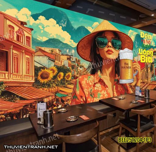 Tranh dán tường Quán Bia, Quán Nhậu- BEE251204-1P3 - Kết quả tìm kiếm tranh tường